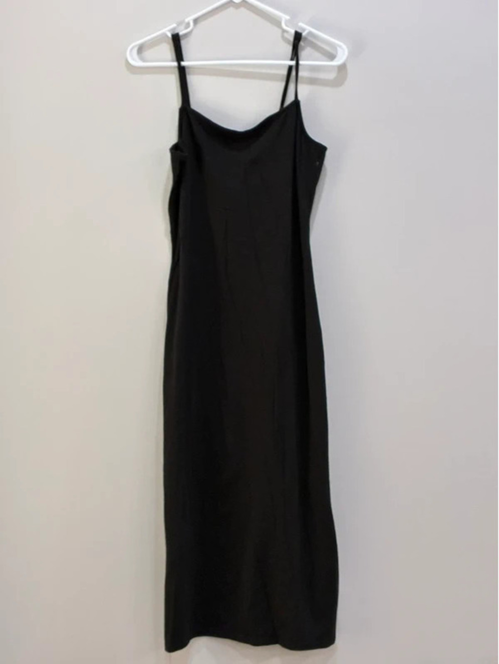 Knee length little black dress